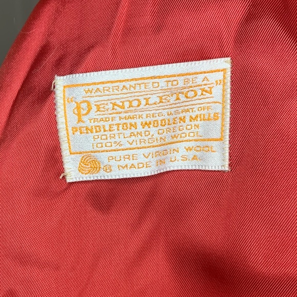 Vintage Pendleton Red 100% Virgin Wool Blazer Jacket, Size Medium! - Picture 6 of 7